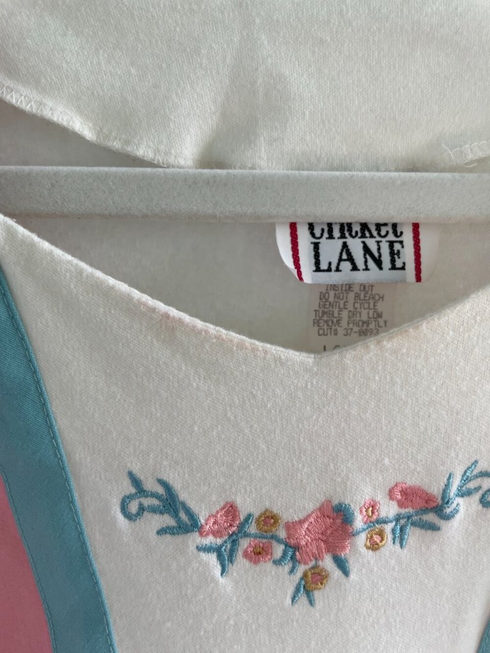 Vintage Cottagecore Cricket Lane Pastel Top Size L - Picture 2 of 4